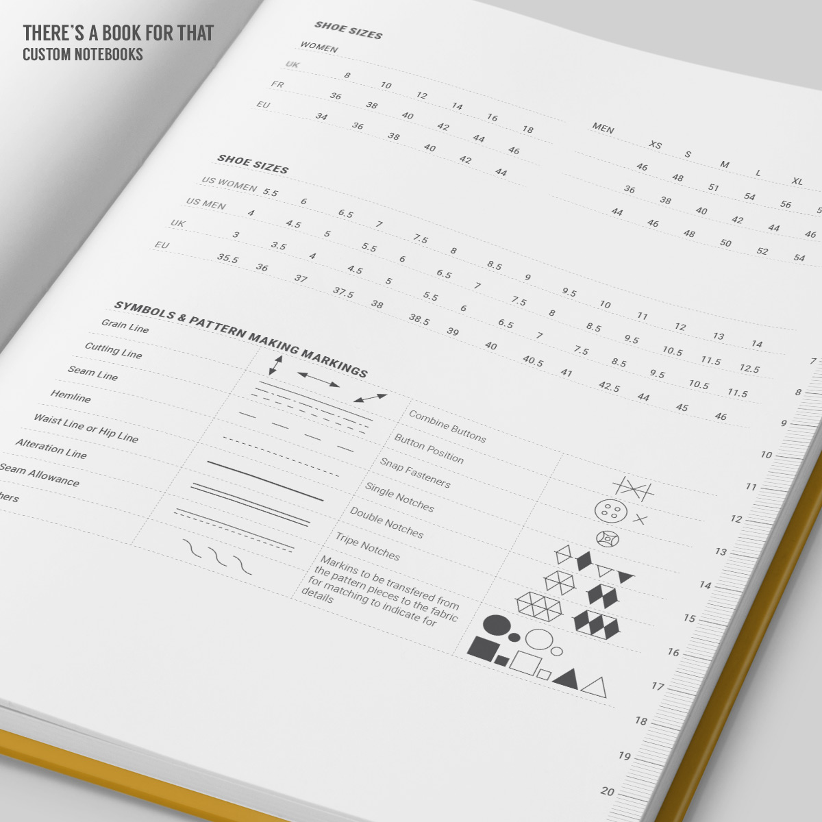 theresabookforthat_FashionDesign_4_B-015 Full view spread of a double page of fashion design notebook - this fashiondesign notebook is a personalized stationery for people like you, guys who love to let their creativity run wild in fashion design.