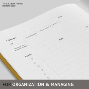 An organizer for your daily life, to do lists and shopping lists. This make you more organised, more efficient. Lists are easy to scan for information… and you always know how much is left.