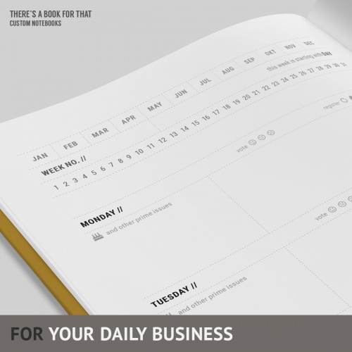 A weekly rows calendar with sections for important things to be accomplished enough space to hold your daily content neat ideas to register your mood and weather conditions and a cool “no matter what” section for each week.