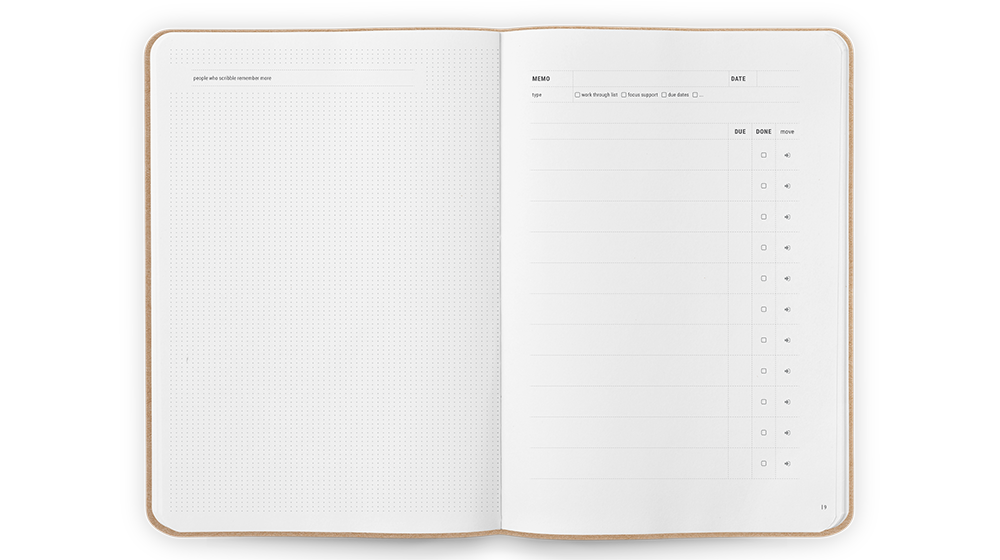 There's a book for that - Memos Organization Notebook