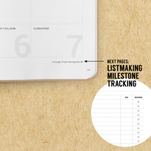 B-118_Projectmanagement Notebook_Stationery-List-Making-and-Milestone-Tracking