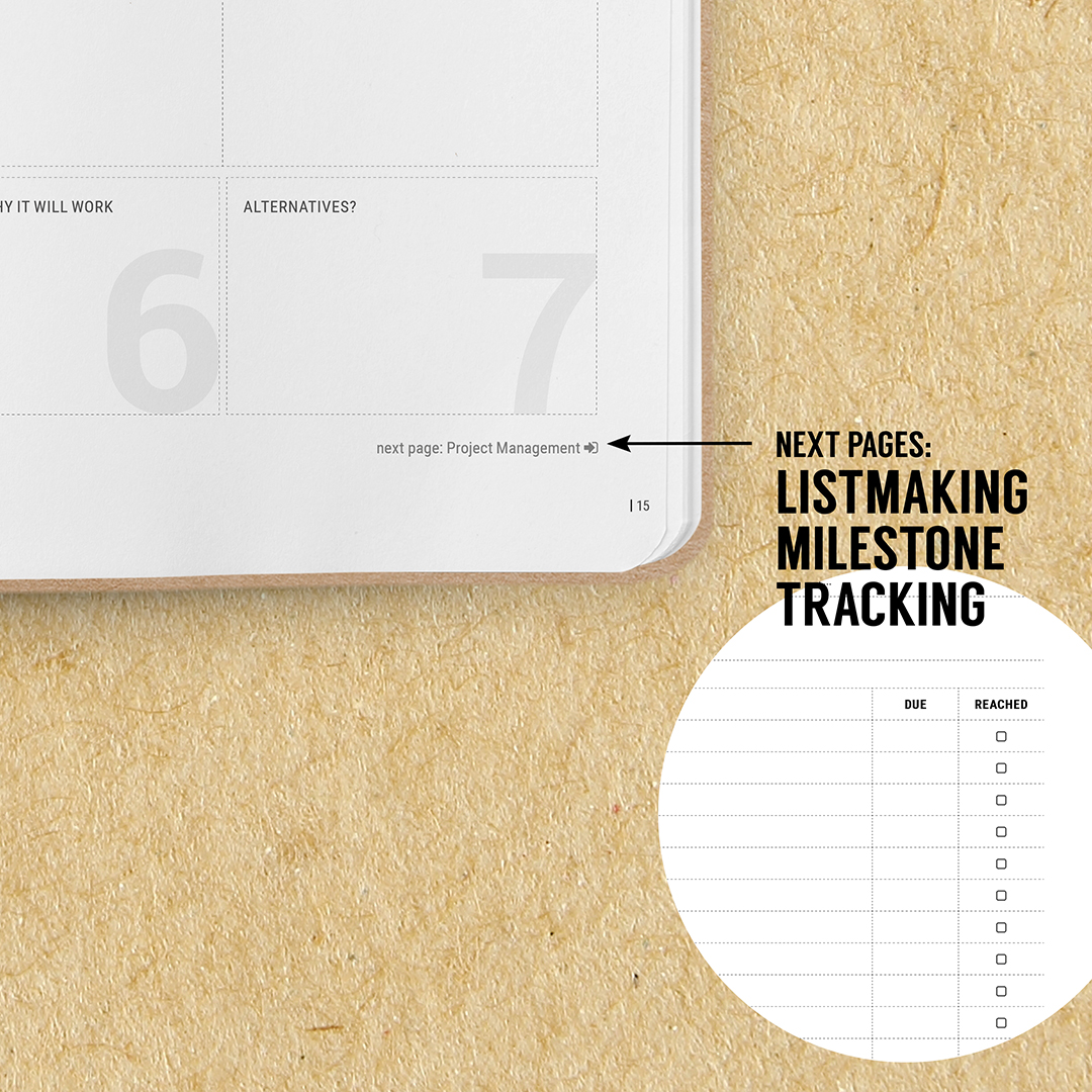 B-118_Projectmanagement Notebook_Stationery-List-Making-and-Milestone-Tracking